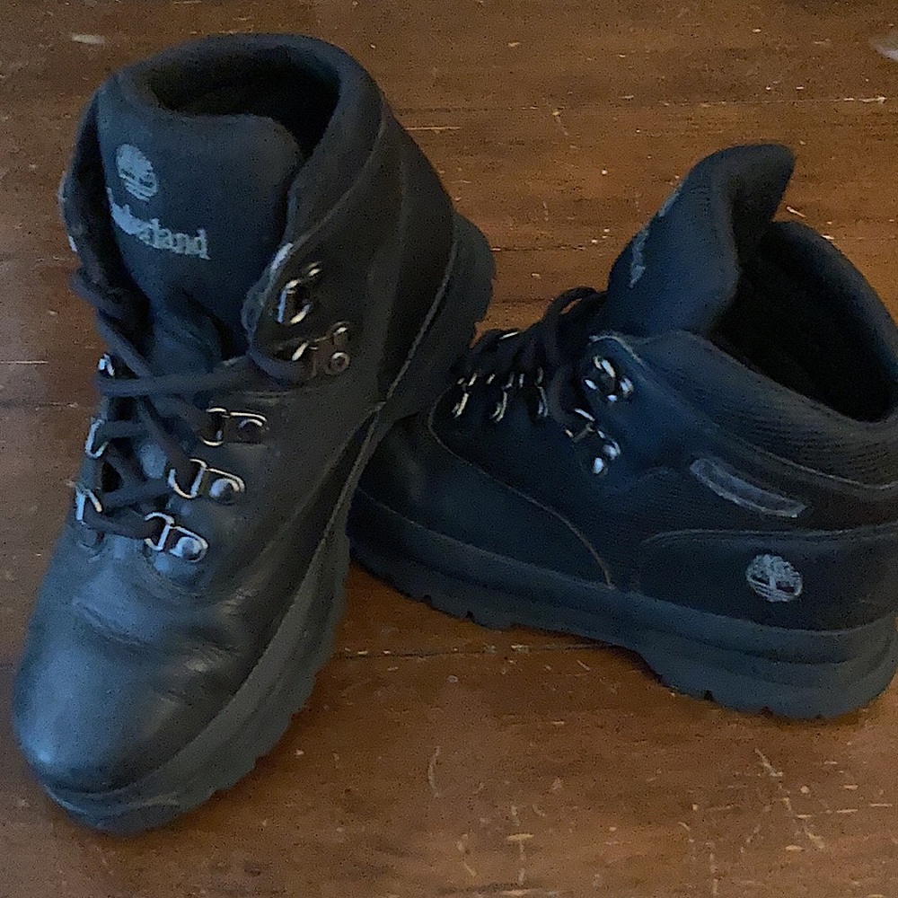 Timberland Kids Black Boots